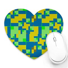 Shapes In Shapes Heart Mousepad by LalyLauraFLM