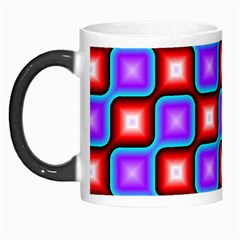 Connected Squares Pattern Morph Mug by LalyLauraFLM