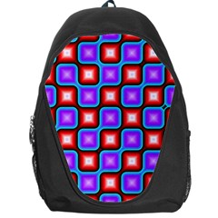 Connected Squares Pattern Backpack Bag by LalyLauraFLM