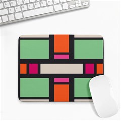 Rectangles Cross Small Mousepad