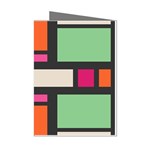 Rectangles cross Mini Greeting Cards (Pkg of 8) Left