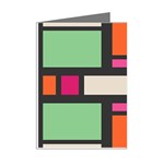 Rectangles cross Mini Greeting Cards (Pkg of 8) Right