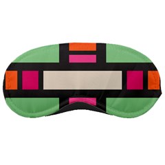 Rectangles Cross Sleeping Mask by LalyLauraFLM