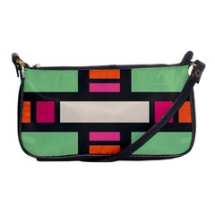 Rectangles Cross Shoulder Clutch Bag by LalyLauraFLM