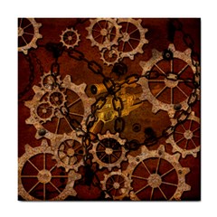 Steampunk In Rusty Metal Tile Coasters by FantasyWorld7