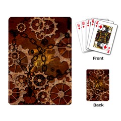 Steampunk In Rusty Metal Playing Card by FantasyWorld7