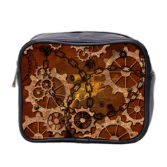 Steampunk In Rusty Metal Mini Toiletries Bag 2-side by FantasyWorld7