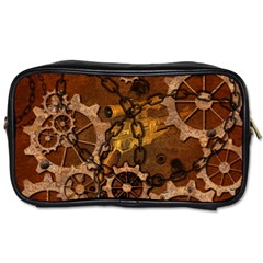 Steampunk In Rusty Metal Toiletries Bags by FantasyWorld7