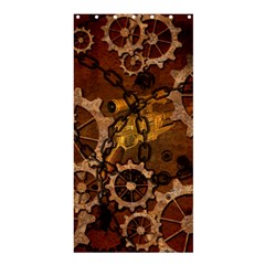 Steampunk In Rusty Metal Shower Curtain 36  X 72  (stall)  by FantasyWorld7