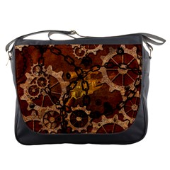 Steampunk In Rusty Metal Messenger Bags by FantasyWorld7