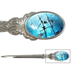 Underwater World With Shipwreck And Dolphin Letter Openers by FantasyWorld7