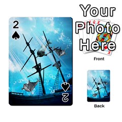 Underwater World With Shipwreck And Dolphin Playing Cards 54 Designs  by FantasyWorld7