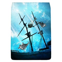 Underwater World With Shipwreck And Dolphin Flap Covers (s)  by FantasyWorld7