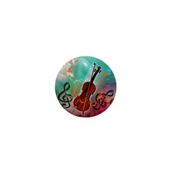 Violin With Violin Bow And Key Notes 1  Mini Magnets by FantasyWorld7