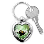 Beautiful Seaturtle With Bubbles Key Chains (Heart) 