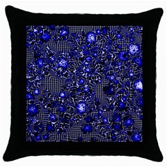 Sci Fi Fantasy Cosmos Blue Throw Pillow Cases (black) by ImpressiveMoments