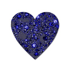 Sci Fi Fantasy Cosmos Blue Heart Magnet by ImpressiveMoments