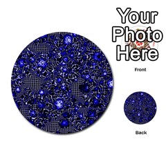 Sci Fi Fantasy Cosmos Blue Multi-purpose Cards (round)  by ImpressiveMoments