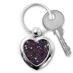 Sci Fi Fantasy Cosmos Pink Key Chains (heart)  by ImpressiveMoments