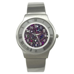 Sci Fi Fantasy Cosmos Pink Stainless Steel Watches by ImpressiveMoments