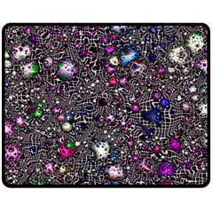 Sci Fi Fantasy Cosmos Pink Fleece Blanket (medium)  by ImpressiveMoments