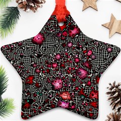 Sci Fi Fantasy Cosmos Red  Ornament (star) 