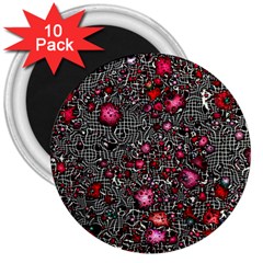 Sci Fi Fantasy Cosmos Red  3  Magnets (10 Pack)  by ImpressiveMoments