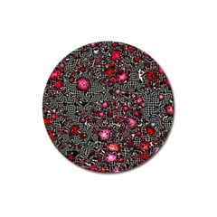 Sci Fi Fantasy Cosmos Red  Magnet 3  (round) by ImpressiveMoments