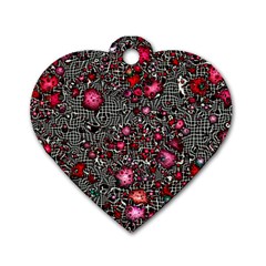 Sci Fi Fantasy Cosmos Red  Dog Tag Heart (one Side) by ImpressiveMoments