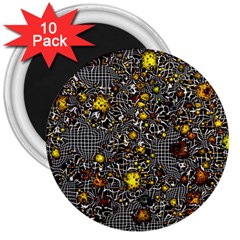 Sci Fi Fantasy Cosmos Yellow 3  Magnets (10 Pack) 