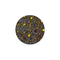 Sci Fi Fantasy Cosmos Yellow Golf Ball Marker by ImpressiveMoments