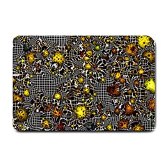 Sci Fi Fantasy Cosmos Yellow Small Doormat  by ImpressiveMoments