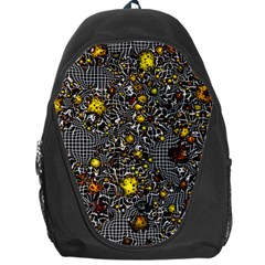 Sci Fi Fantasy Cosmos Yellow Backpack Bag by ImpressiveMoments