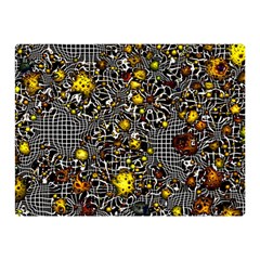 Sci Fi Fantasy Cosmos Yellow Double Sided Flano Blanket (mini)  by ImpressiveMoments