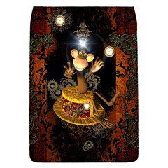 Steampunk, Funny Monkey With Clocks And Gears Flap Covers (s)  by FantasyWorld7