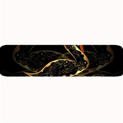 Wonderful Swan In Gold And Black With Floral Elements Large Bar Mats by FantasyWorld7