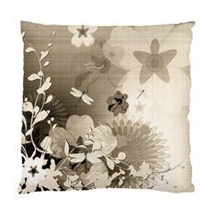 Vintage, Wonderful Flowers With Dragonflies Standard Cushion Cases (two Sides)  by FantasyWorld7