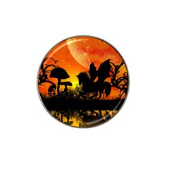 Beautiful Unicorn Silhouette In The Sunset Hat Clip Ball Marker (4 pack)