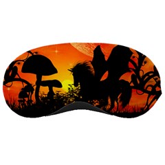 Beautiful Unicorn Silhouette In The Sunset Sleeping Masks