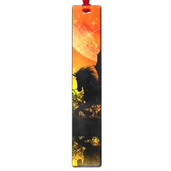 Beautiful Unicorn Silhouette In The Sunset Large Book Marks by FantasyWorld7