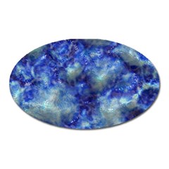 Alien Dna Blue Oval Magnet