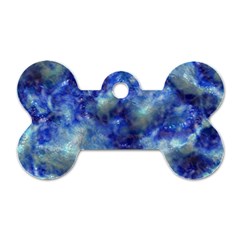 Alien Dna Blue Dog Tag Bone (one Side)