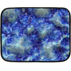 Alien Dna Blue Double Sided Fleece Blanket (mini) 