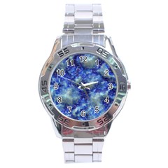 Alien Dna Blue Stainless Steel Men s Watch