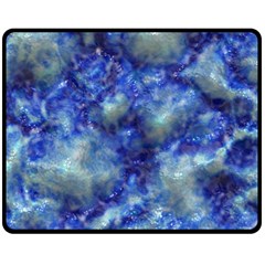 Alien Dna Blue Double Sided Fleece Blanket (medium) 