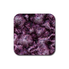 Alien Dna Purple Rubber Coaster (square) 