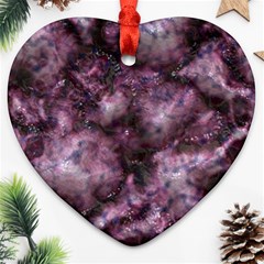 Alien Dna Purple Heart Ornament (2 Sides)