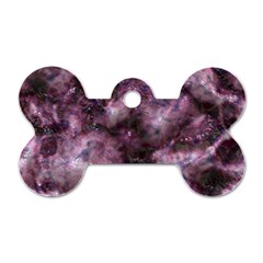 Alien Dna Purple Dog Tag Bone (one Side)