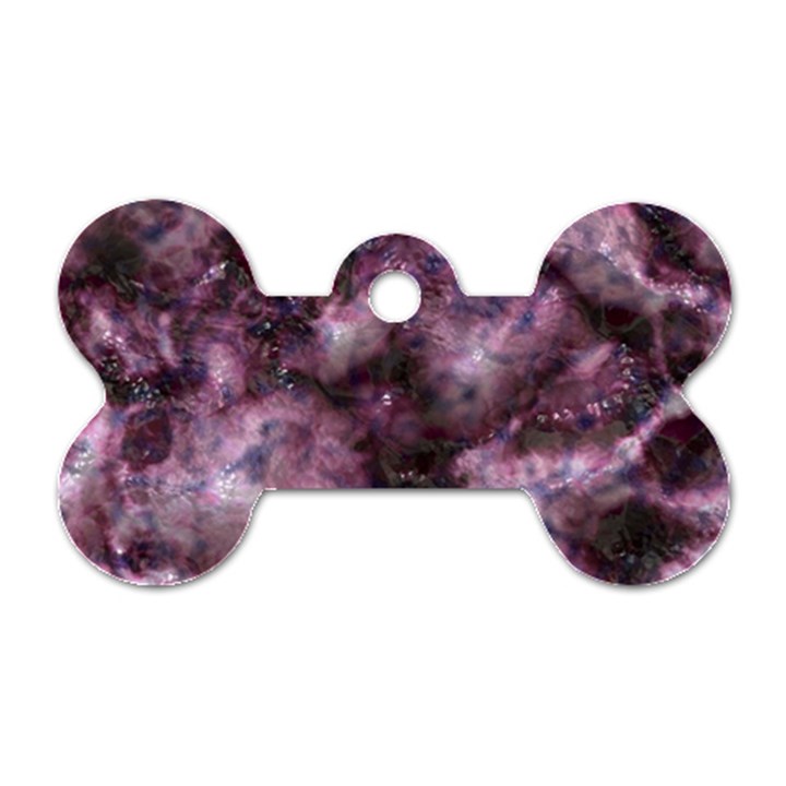 Alien Dna Purple Dog Tag Bone (Two Sides)