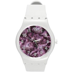 Alien Dna Purple Round Plastic Sport Watch (m) by ImpressiveMoments